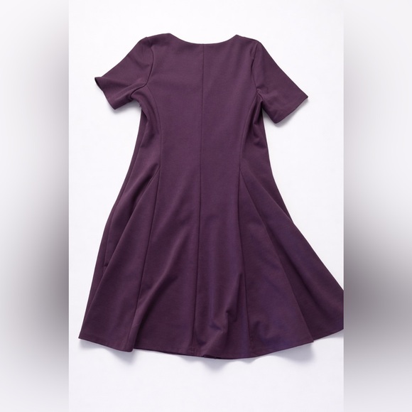 Simply Vera Vera Wang Purple Fit & Flare Dress Size L - Picture 2 of 5